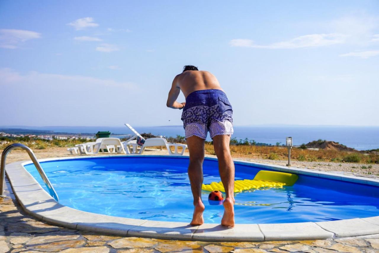 Beautiful Secluded Area Near Novalja Vacation House With Pool And Sea View Villa Lara Luaran gambar